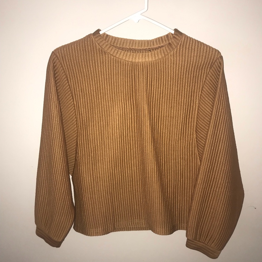 Brown Cropped Sweater
